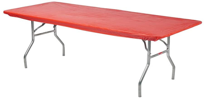 Kwik Covers red 8 ft table covers