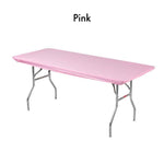 Kwik-Covers Rectangle Plastic Table Covers For 30" x 96" (8 Foot) Tables